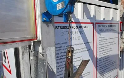 Punkt rozładunku bardzo łatwopalnej cieczy