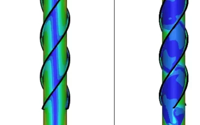 Naprężenie w&nbsp;rurociągu przy opływie powietrza